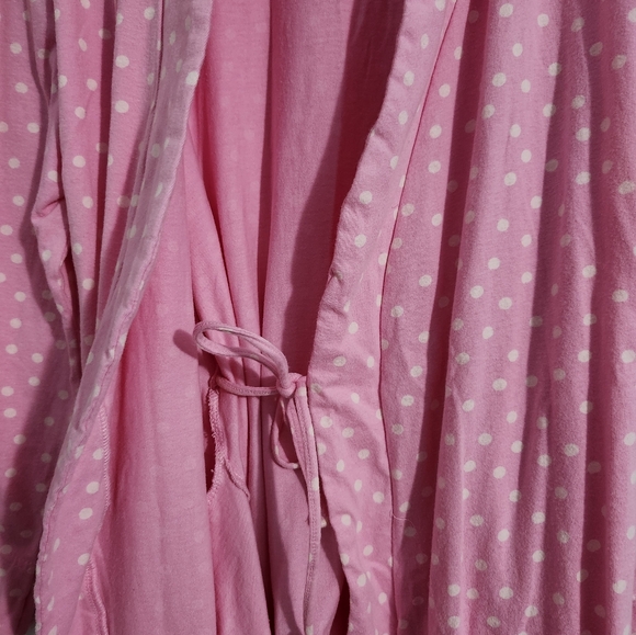 Pajamagram Co.   Women's  M   Robe   Polka-dot   Pink & White - Picture 7 of 10